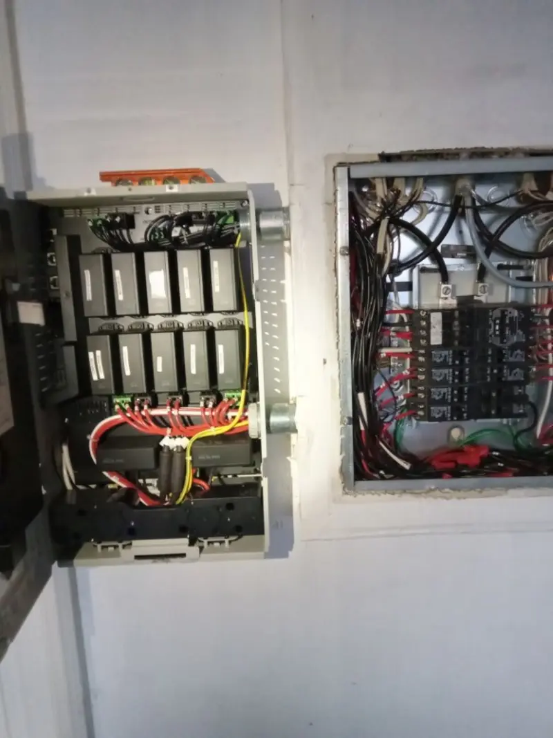 Electrical panel upgrade completed for Security Camera Wiring in Susquehanna